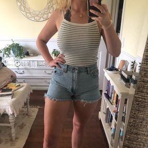 White striped Brandy Melville tank :)